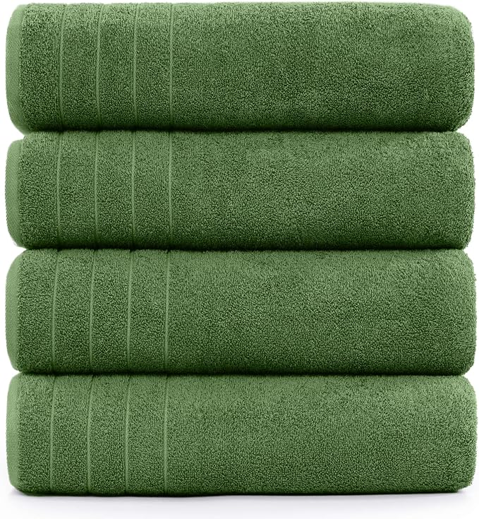 DAN River Extra Large Bath Towels Set of 4, 30 x 60 Inches - Image 8