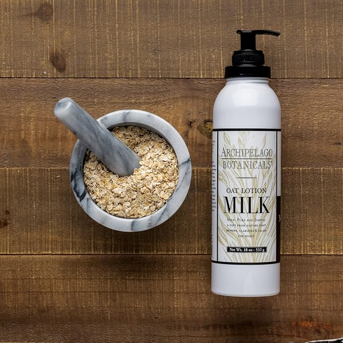 Archipelago Botanicals Oat Milk Lotion, Nurturing and Soothing Daily Moisturizer - Image 4