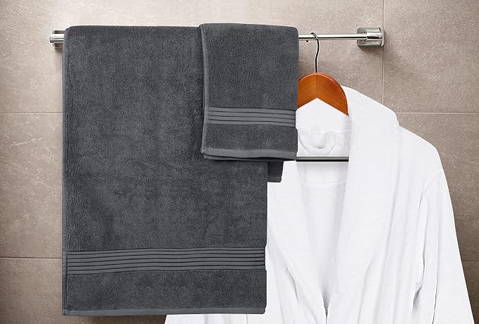 Utopia Towels 8 Piece Premium Towel Set, 2 Bath, 2 Hand, and 4 Washcloths - Image 6