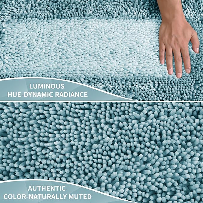 Yimobra Large Bathroom Rug Non Slip 36x24 Inch, Extra Thick Soft Absorbent - Image 3