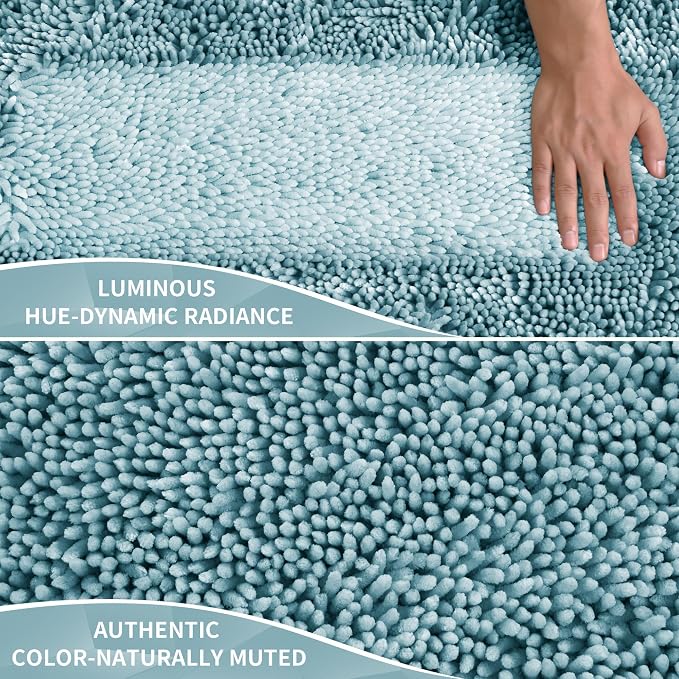 Yimobra Long Bathroom Rug Non Slip 44x24 Inch, Extra Thick Soft Absorbent - Image 3