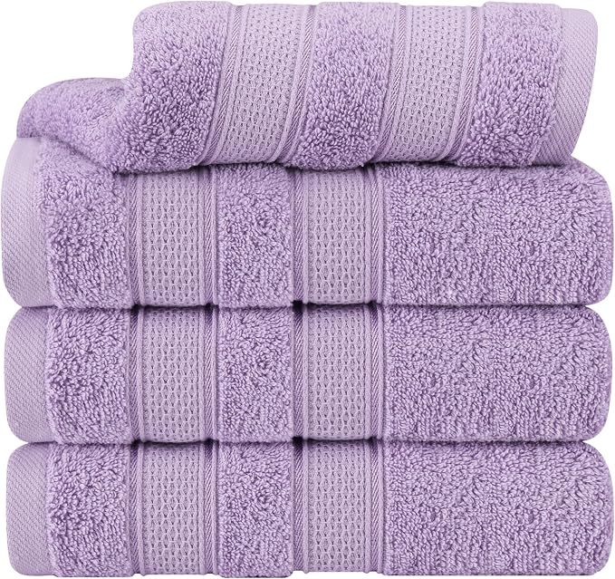 American Soft Linen Salem 100% Cotton Turkish 4 Piece Hand Towels by AmericanSoftLinen