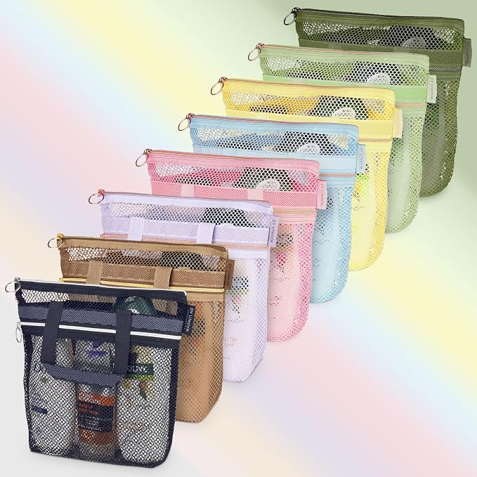 Mesh Shower Bag 10.2x9.9'' Quick-Dry Caddy - Image 6