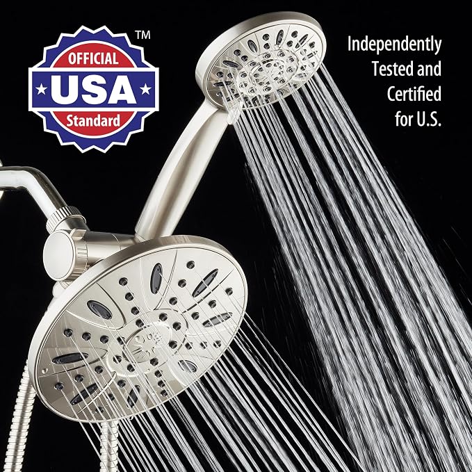 AquaDance 7" Premium High Pressure 3-Way Rainfall Combo Combines The Best of - Image 3