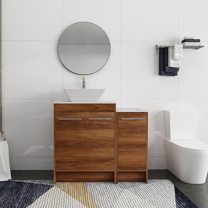 36 Inch Bathroom Vanity with Sink, Mordern Bathroom Vanity, Single Sink by ARTCHIRLY