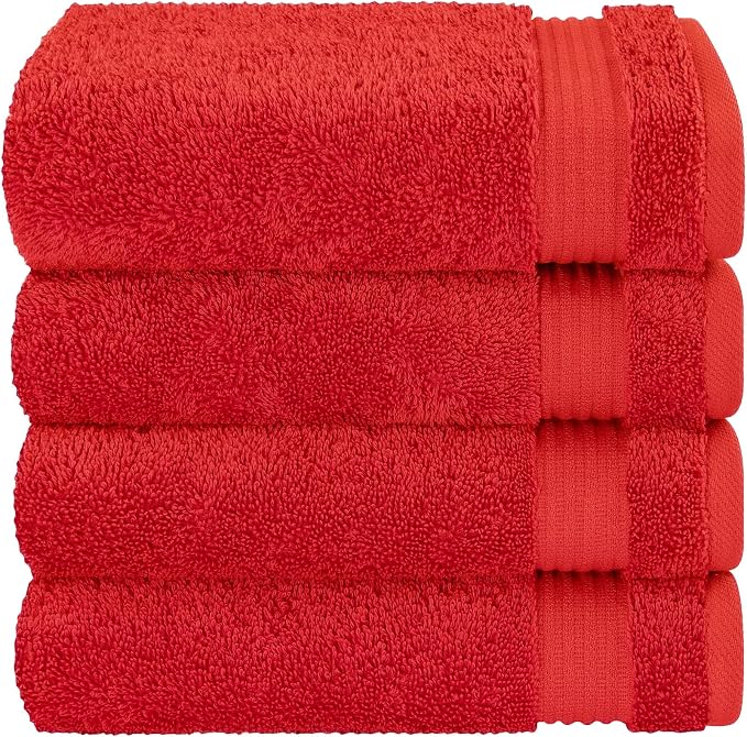Cotton Paradise Hand Towels for Bathroom, 100% Cotton Turkish 4 Piece Hand - Image 6