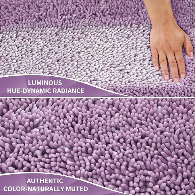 Yimobra Long Bathroom Rug Non Slip 44x24 Inch, Extra Thick Soft Absorbent - Image 2
