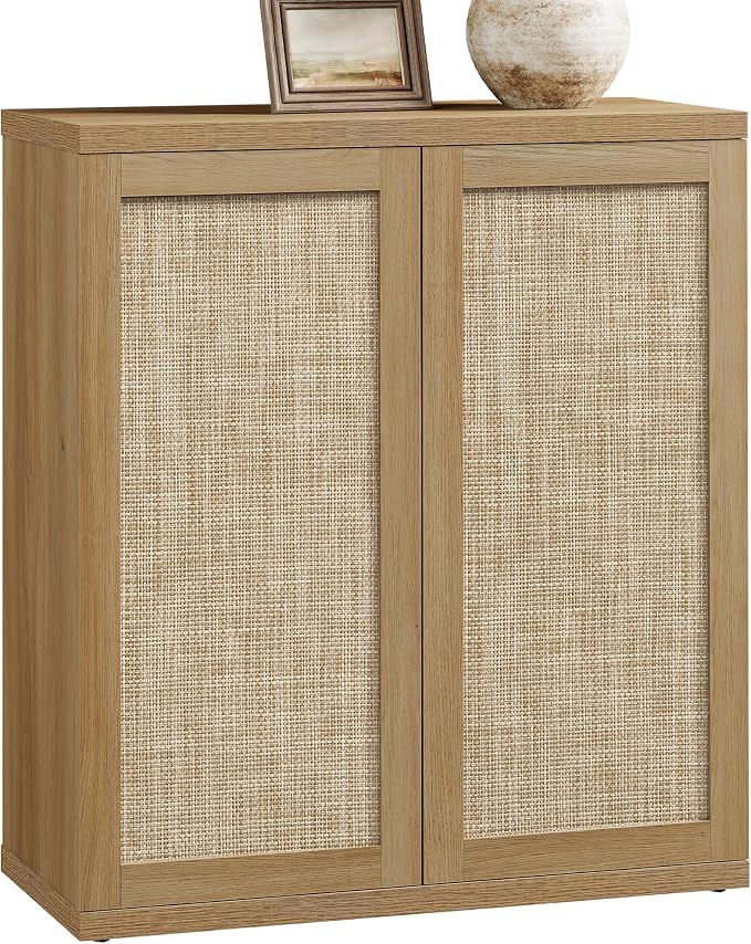 SICOTAS Rattan Sideboard Storage Cabinet - Image 8