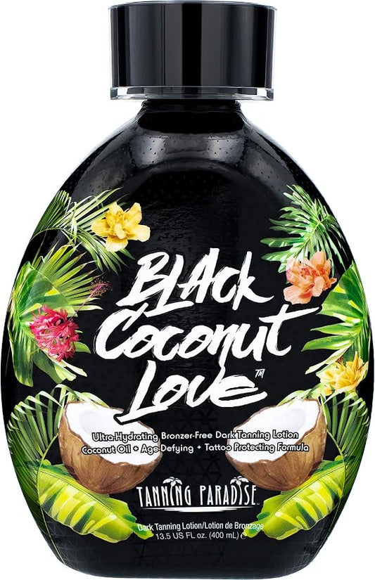 Tanning Paradise Black Coconut Love Tanning Lotion | Coconut Oil | Age-Defying by TANNINGPARADISE