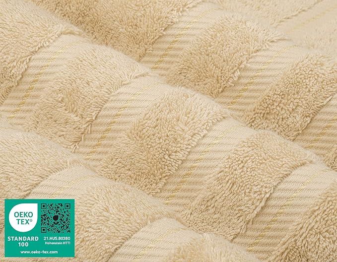American Soft Linen Luxury 4 Piece Bath Towel Set, 600 GSM 100% Cotton Turkish - Image 4