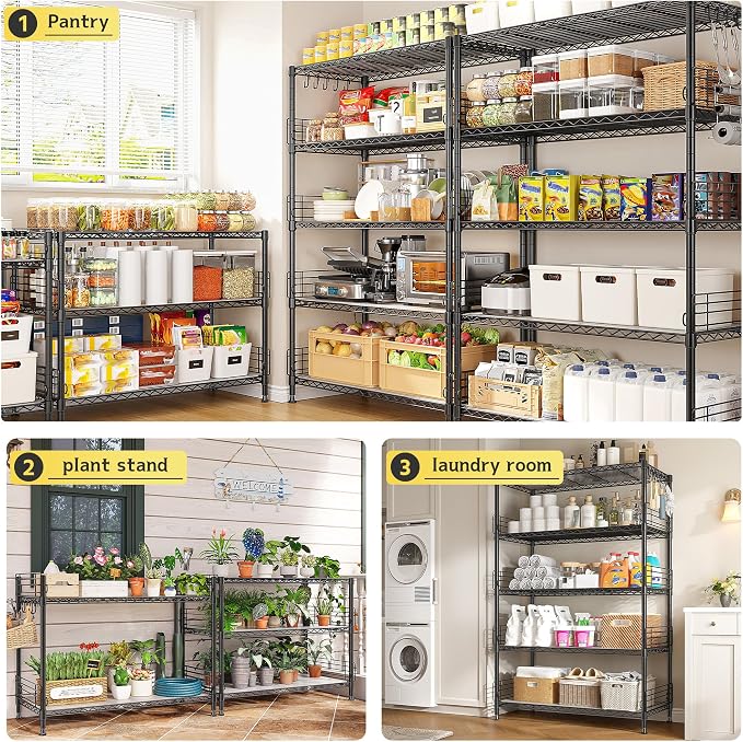 71.5‘’H Wire Shelving Unit - Image 4