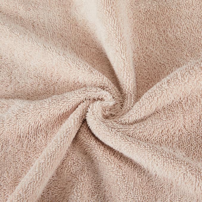Amazon Basics Fade-Resistant 100% Cotton Washcloth, 12 Pack, Blush Pink - Image 6