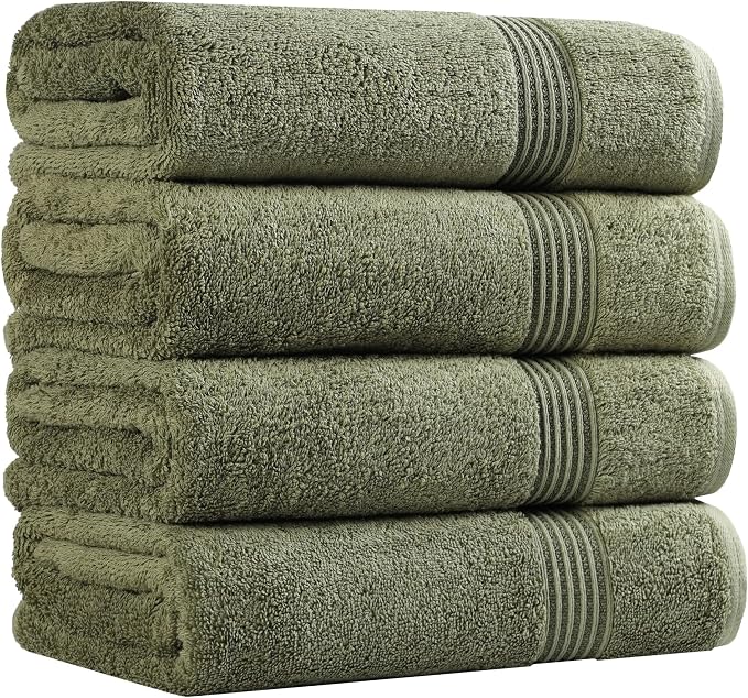 Superior Egyptian Cotton Bath Towel Set, Home Bathroom Towels, Guest Bath - Image 2