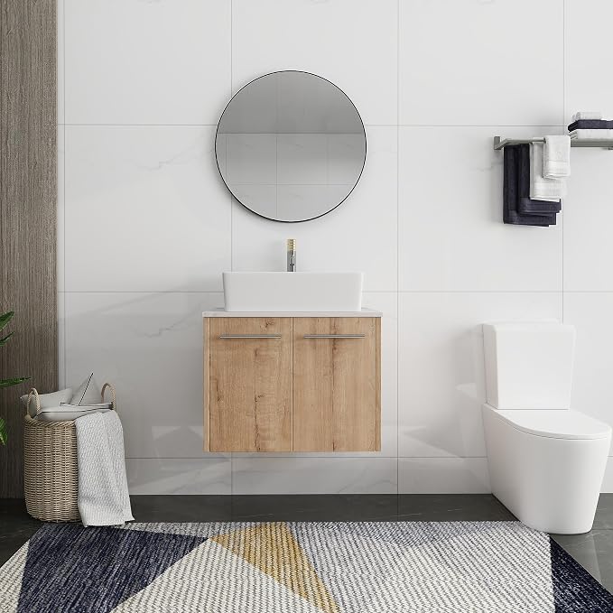 24 Inch Bathroom Vanity with Sink, Modern Wall Mount Floating Bathroom Vanity - Image 5
