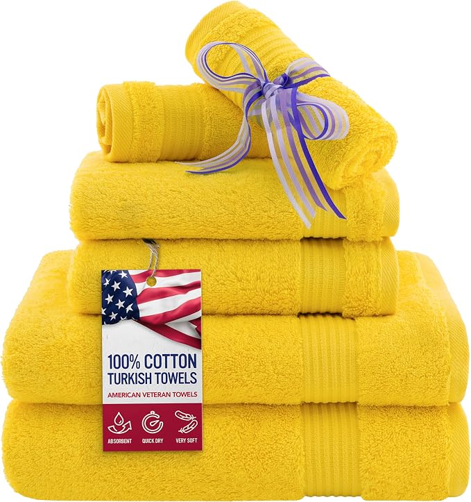 American Veteran Towel, 6 Piece Towel Set by American+Veteran+Towel