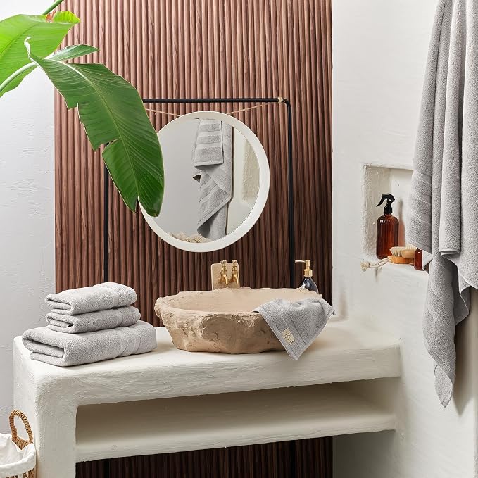 SOFE H&L | Olea Luxury Turkish Cotton Bath Towels Set of 6 : 2 Bath Towels 2 - Image 2