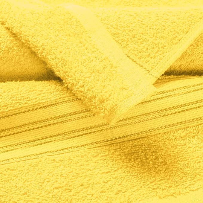 BOUTIQUO Ultra Soft Cotton Washcloths, Contains 12 Piece Face Cloths 12x12 inch - Image 2