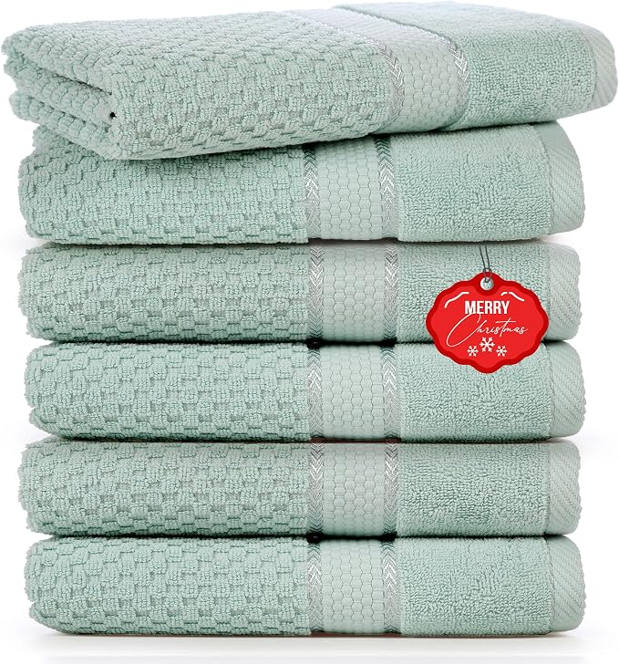 Ample Decor Bathroom Hand Towel 18 X 28 Inch 600 GSM 100% Cotton by AmpleDecor