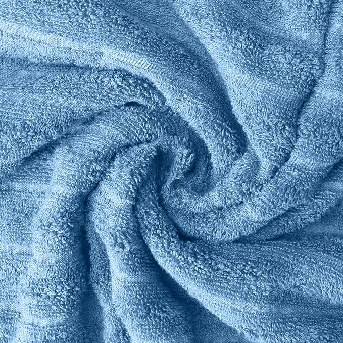 DAN RIVER Pack of 2 Bath Sheet 35x70 Inches, Ribbed Luxury Bath Towel Set - Image 7