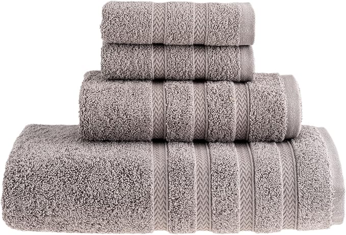 HALLEY Turkish Towels Set 650 GSM Highly Absorbent Super Soft 100% Cotton by HALLEY-TurkishCottonTowels