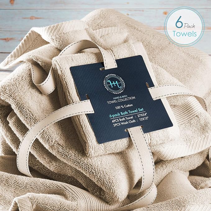 Hearth & Harbor Bath Towels for Bathroom - Image 4