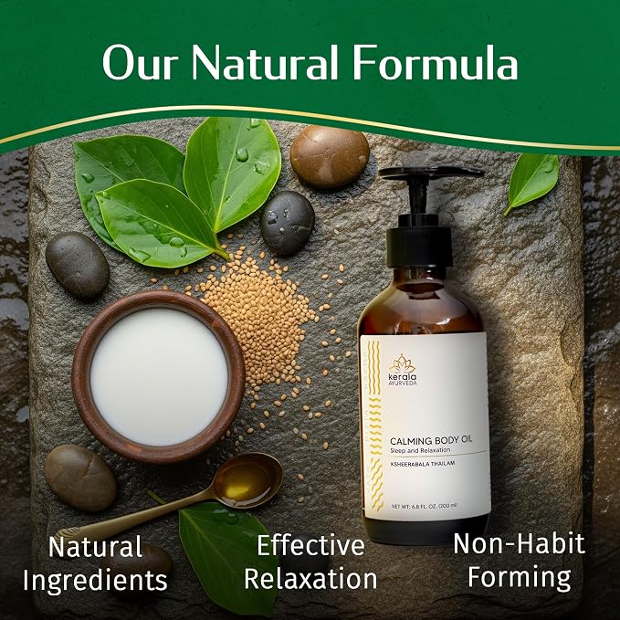 Kerala Ayurveda Calming Body Oil - Image 2