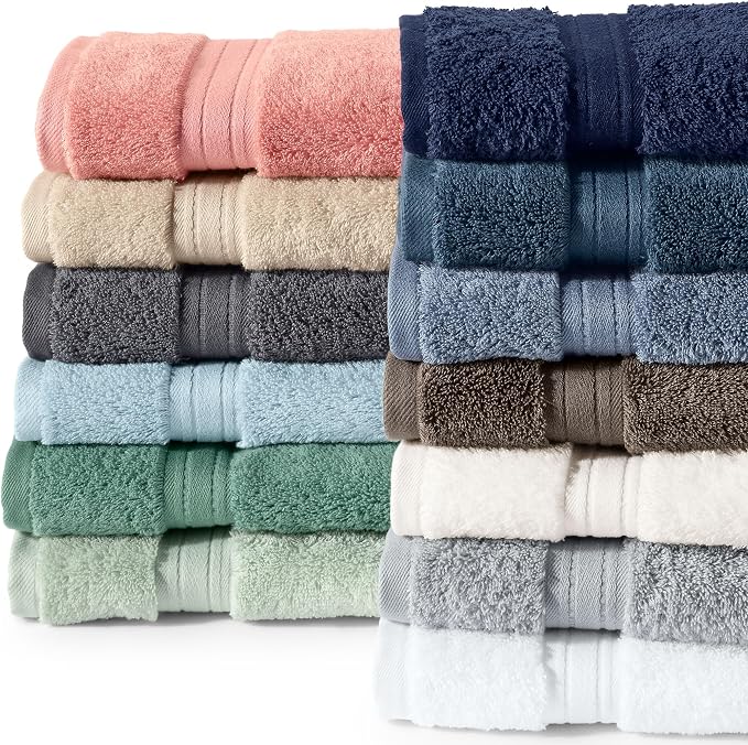 Lands' End Supima Towel Dusty Blue 6 Piece Towel Set - Image 2