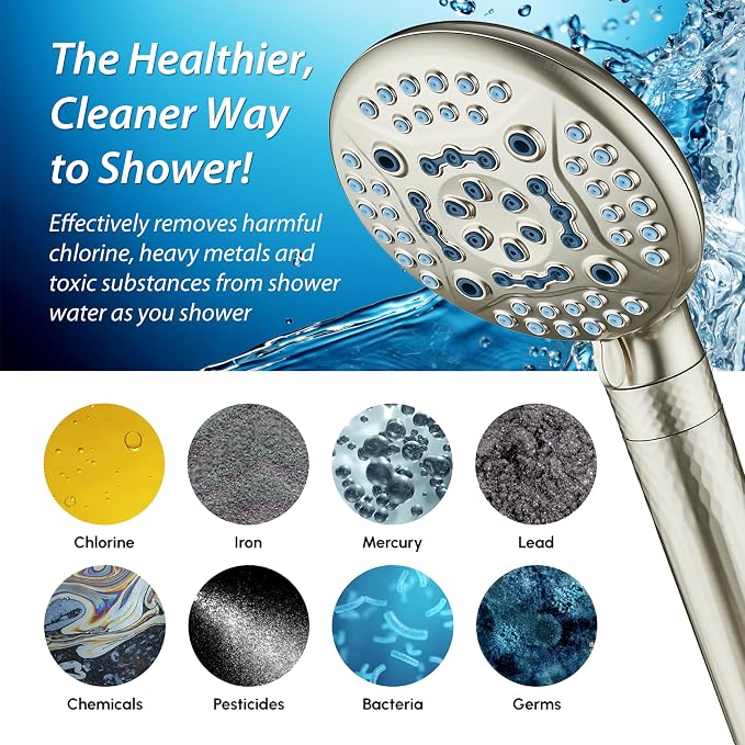 AquaCare 4X High Pressure 10-mode Filter Handheld Shower Head - Image 6