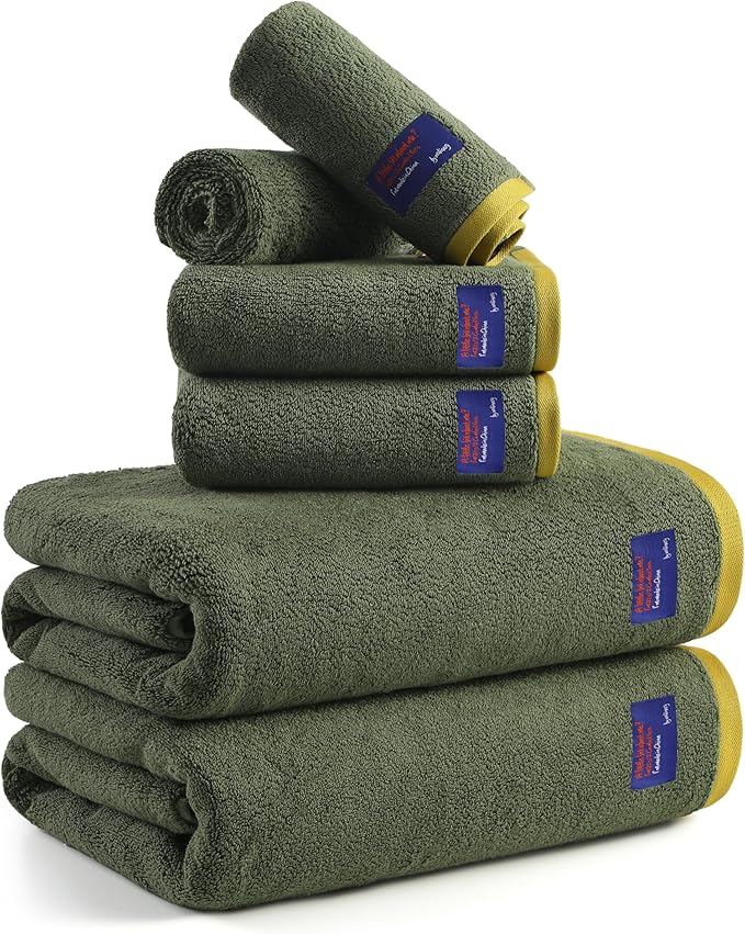 REDKISS 6 Pack Cotton Towel Set by REDKISSOnline