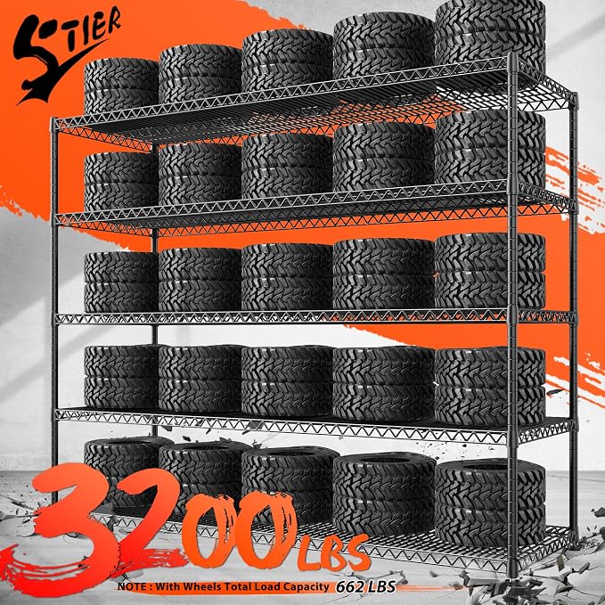 3200LBS Storage Shelves Wire Shelving - Image 5