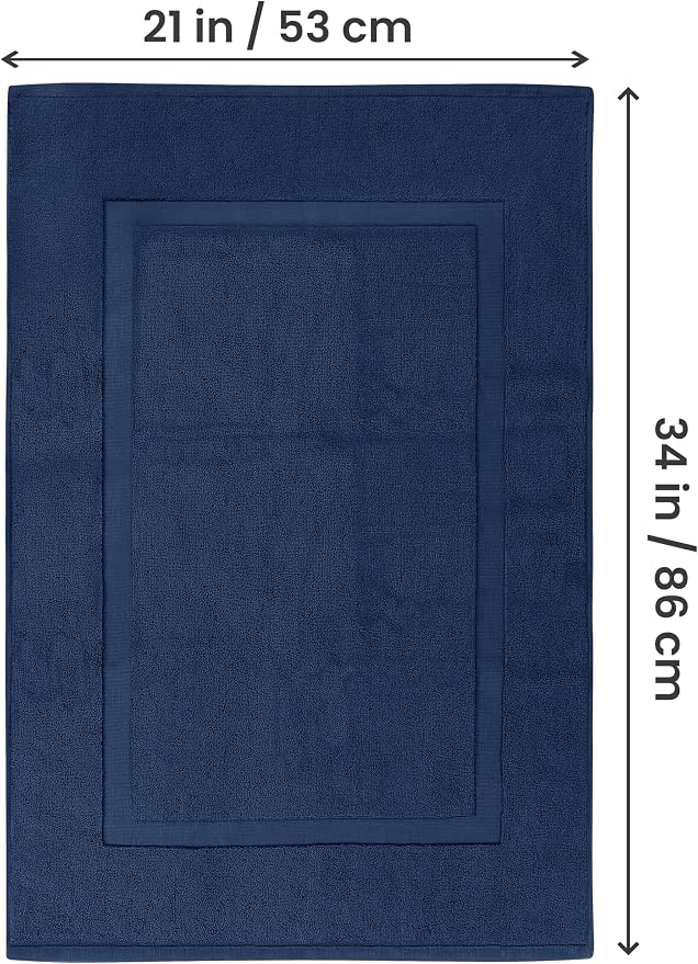 Utopia Towels Cotton Banded Rug, Bath Mats, Not a Bathroom Rug, 21 by 34 Inches - Image 3