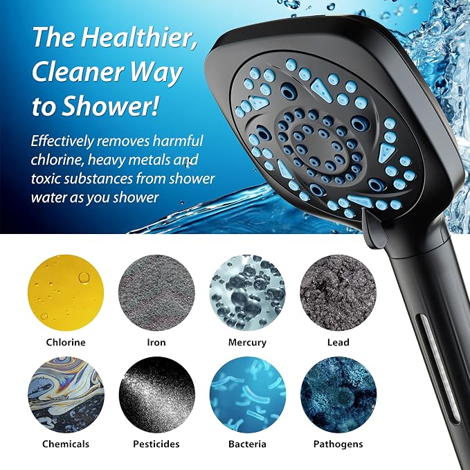 AquaCare High Pressure 10 Spray Mode Filtered Showerhead - Image 6