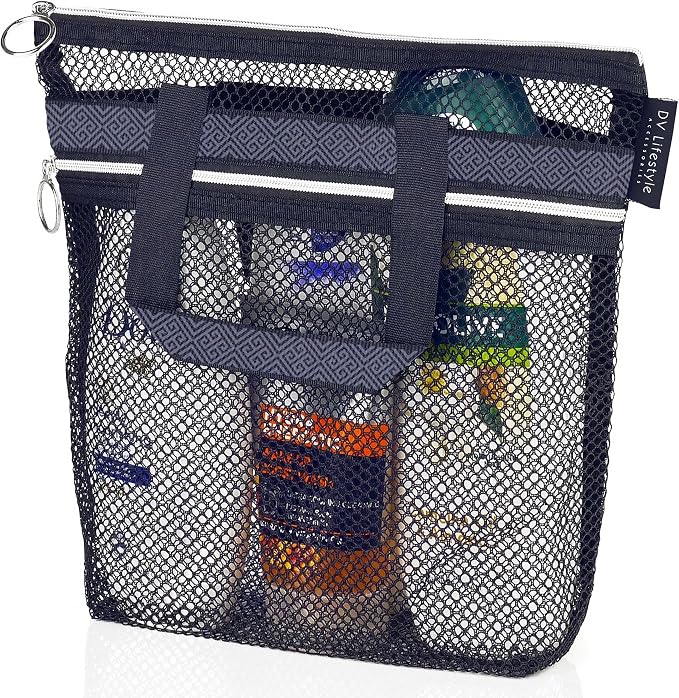 Mesh Shower Bag 10.2x9.9'' Quick-Dry Caddy by DVLifestyle