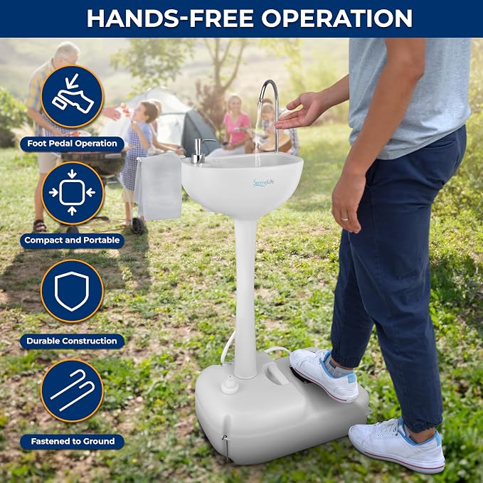 SereneLife Portable Camping Sink - Image 3
