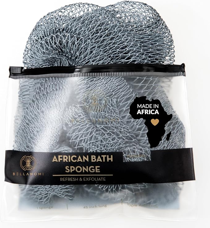 BELLANOMI African Exfoliating Net Sponge, Ethically sourced from Nigeria by Bellanomi
