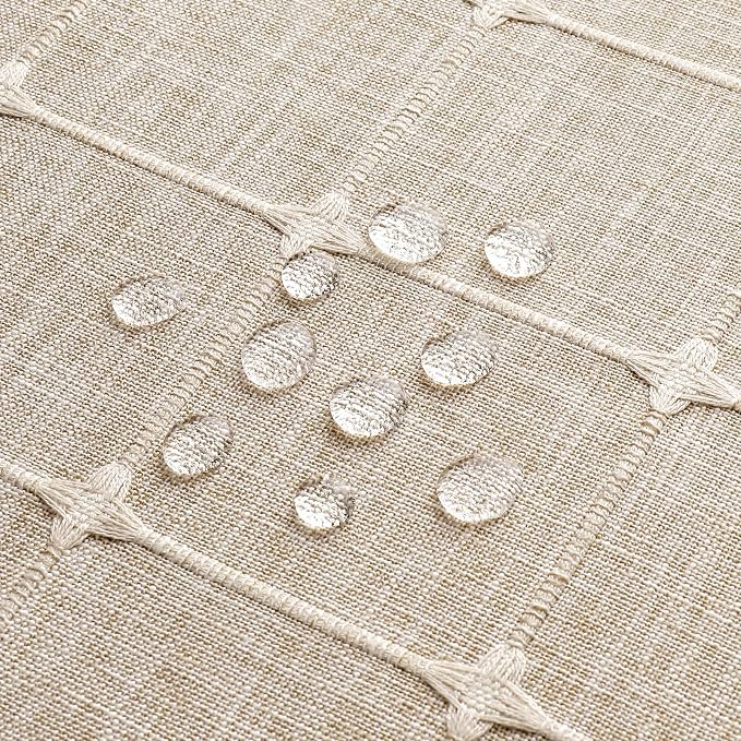 MitoVilla No Hooks Needed Boho Farmhouse Shower Curtain - Image 6
