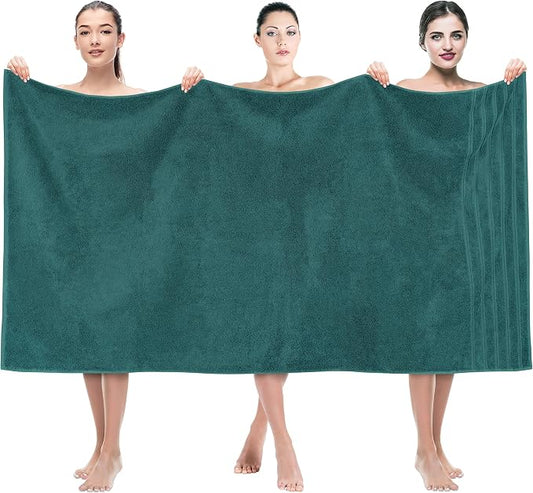 American Soft Linen 35x70 Jumbo Large Bath Towels, 600 GSM 100% Cotton Turkish by AmericanSoftLinen