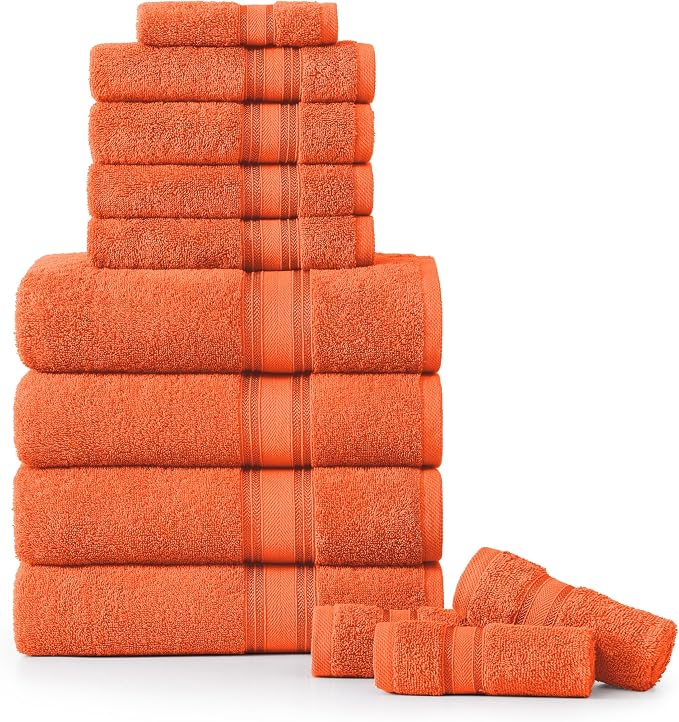 LANE LINEN Luxury 12 Piece Bath Towel Set by LaneLinen