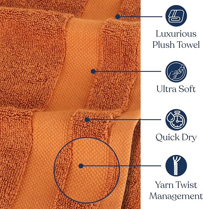 Delara Organic Cotton Luxuriously Plush Bath Sheet Pack of 4 | GOTS & OEKO-TEX - Image 4