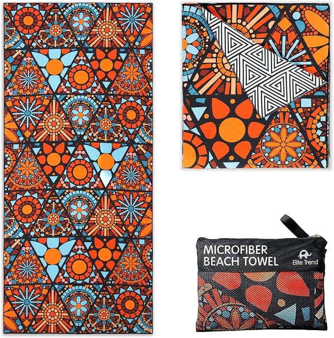 Elite Trend Microfiber Beach Towel Waffle by EliteTrend%C2%AE