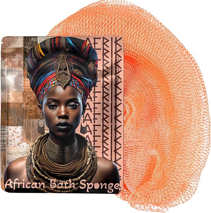 AFRIKI African Net Sponge – Exfoliating Body Scrubber, All Skin Types | 45 in by AFRIKI