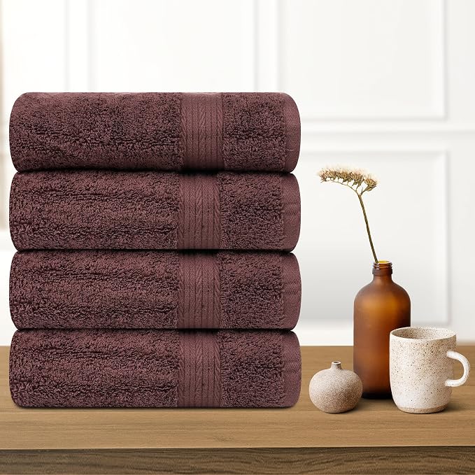Ample Decor Hand Towel 18 X 28 Inch Pack of 4 600 GSM 100% Cotton, Soft - Image 2