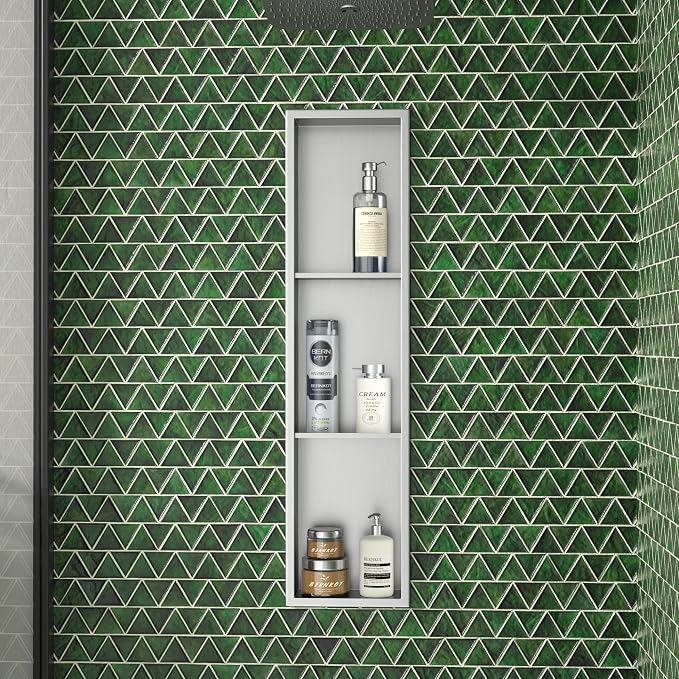 Stainless Steel Shower Niche 8"×36" - Image 2