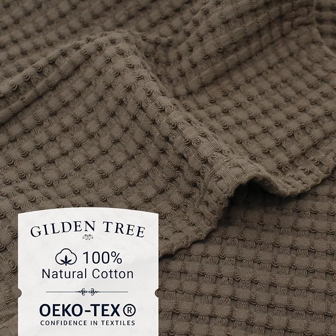 GILDEN TREE Waffle Bath Towels Wash Cloths - Image 2