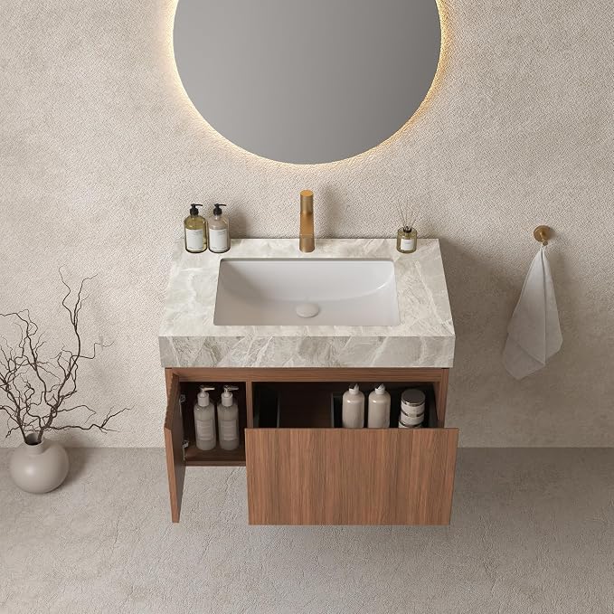 Ambrovina 30" Floating Bathroom Vanity - Image 5