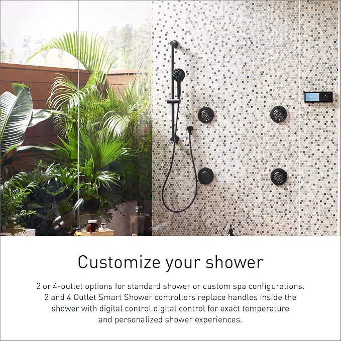 Moen Terra Beige Smart Shower 4-Outlet Digital Shower System Controller - Image 2