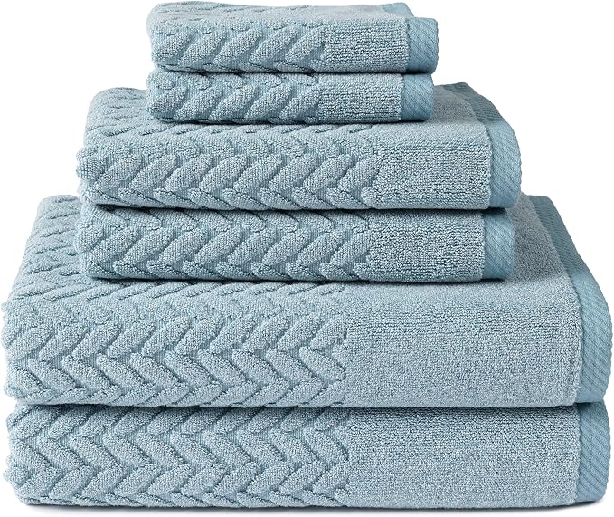 Texere 100% Organic Cotton Jacquard 650 GSM Premium Bath Towel Sets by TexereSilk