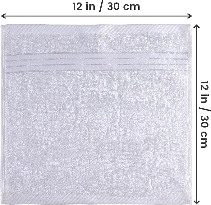 Utopia Towels 12 Pack Premium Wash Cloths Set, 12 by 12 Inches, 100% Cotton - Image 2