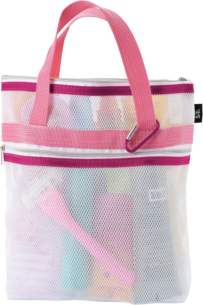 S&T INC. Mesh Shower Caddy, Shower Bag by STINC