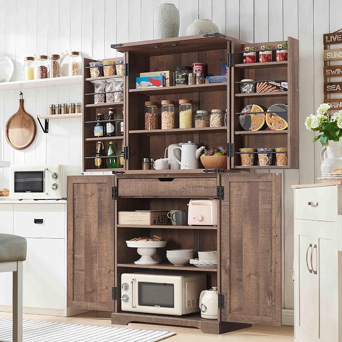 ACCOHOHO 72" Tall Kitchen Pantry, Farmhouse Storage Cabinet - Image 3